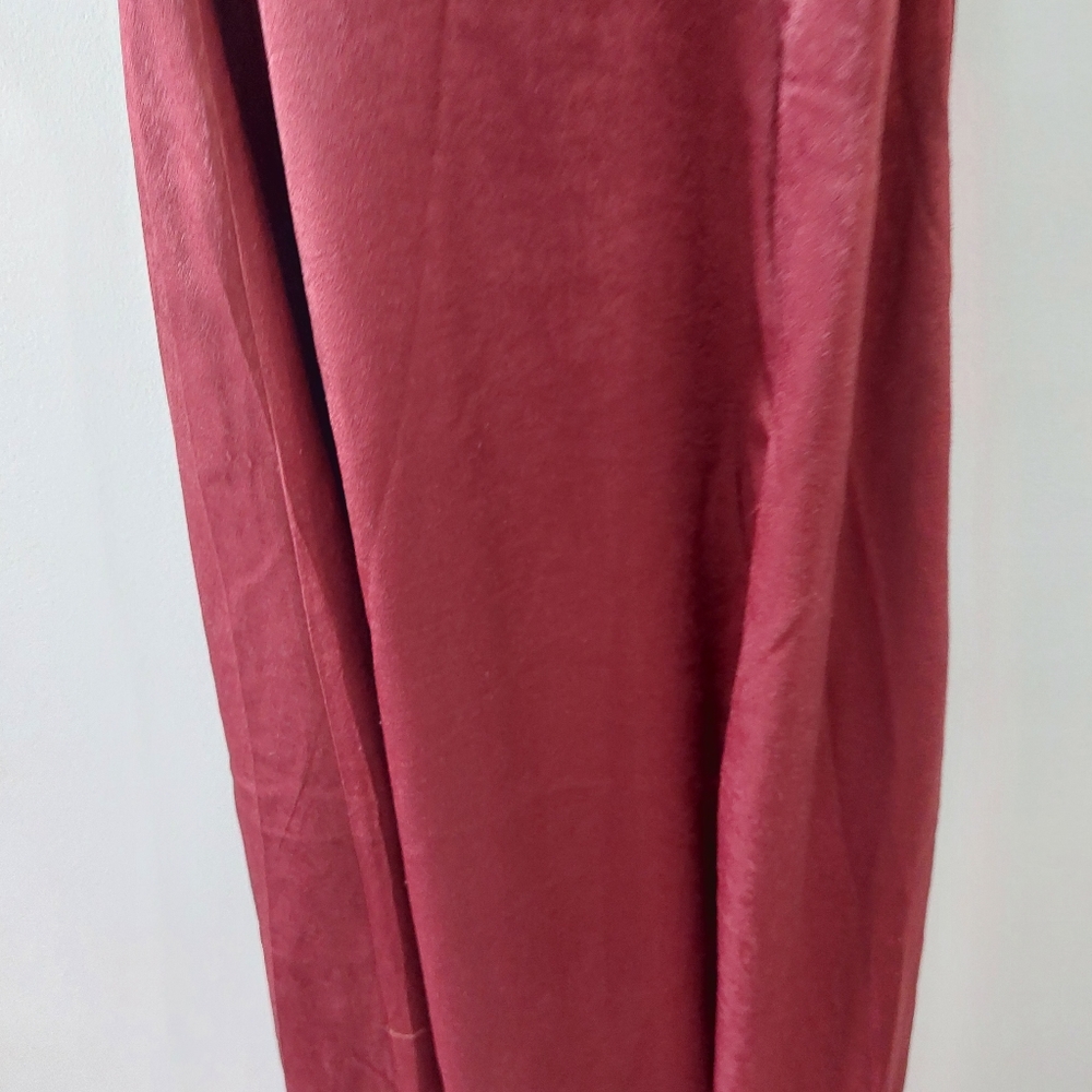 Lulus Formal Maxi Dress Small Red V-neck adjustable straps slit on front - Picture 9 of 14